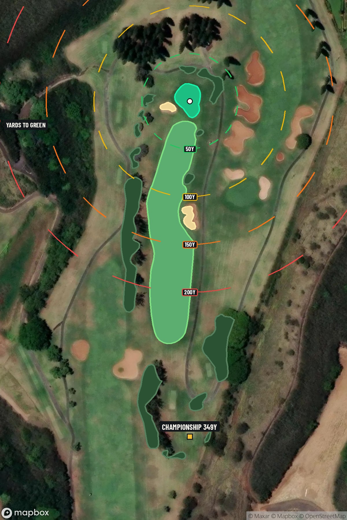 Hole 8 aerial at Kapalua Resort (Bay course)
