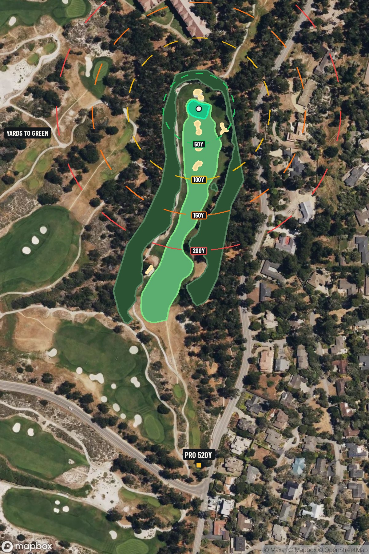 Hole 10 aerial at Links at Spanish Bay, The