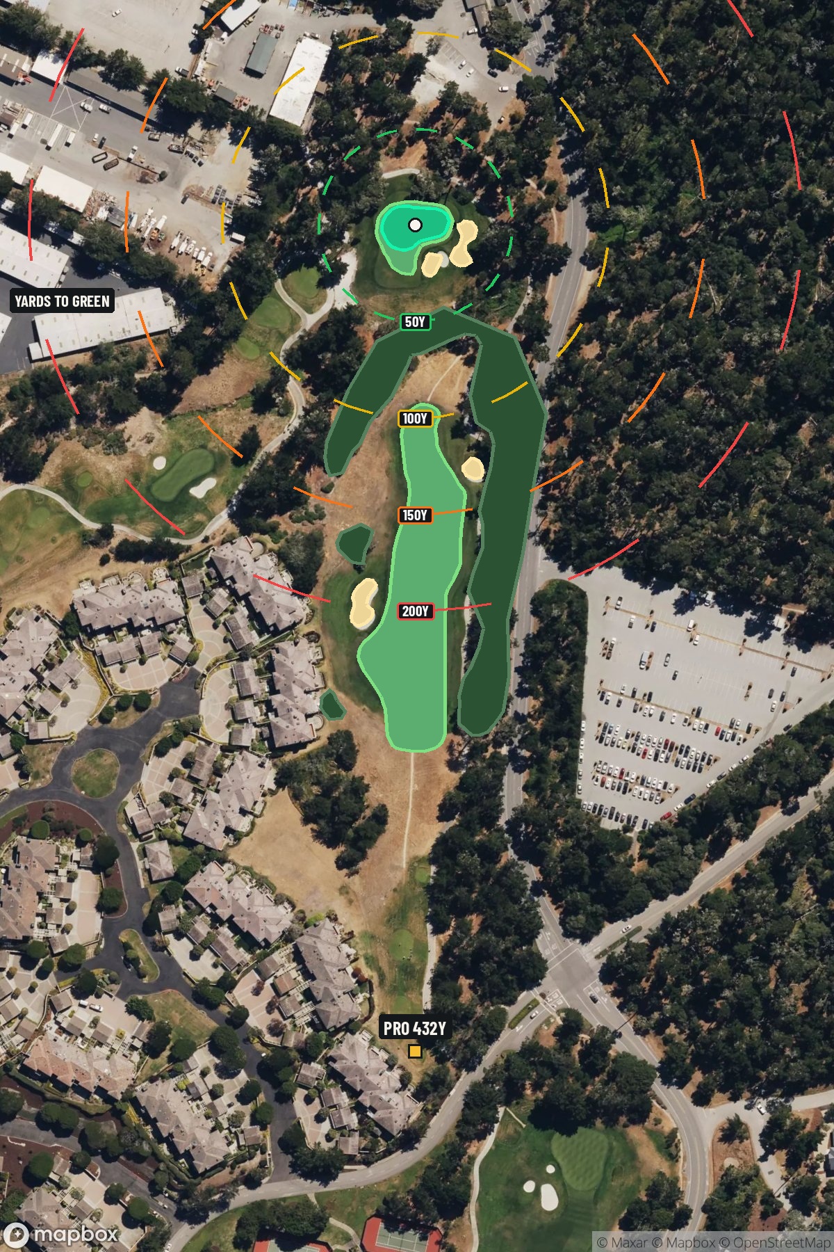Hole 12 aerial at Links at Spanish Bay, The