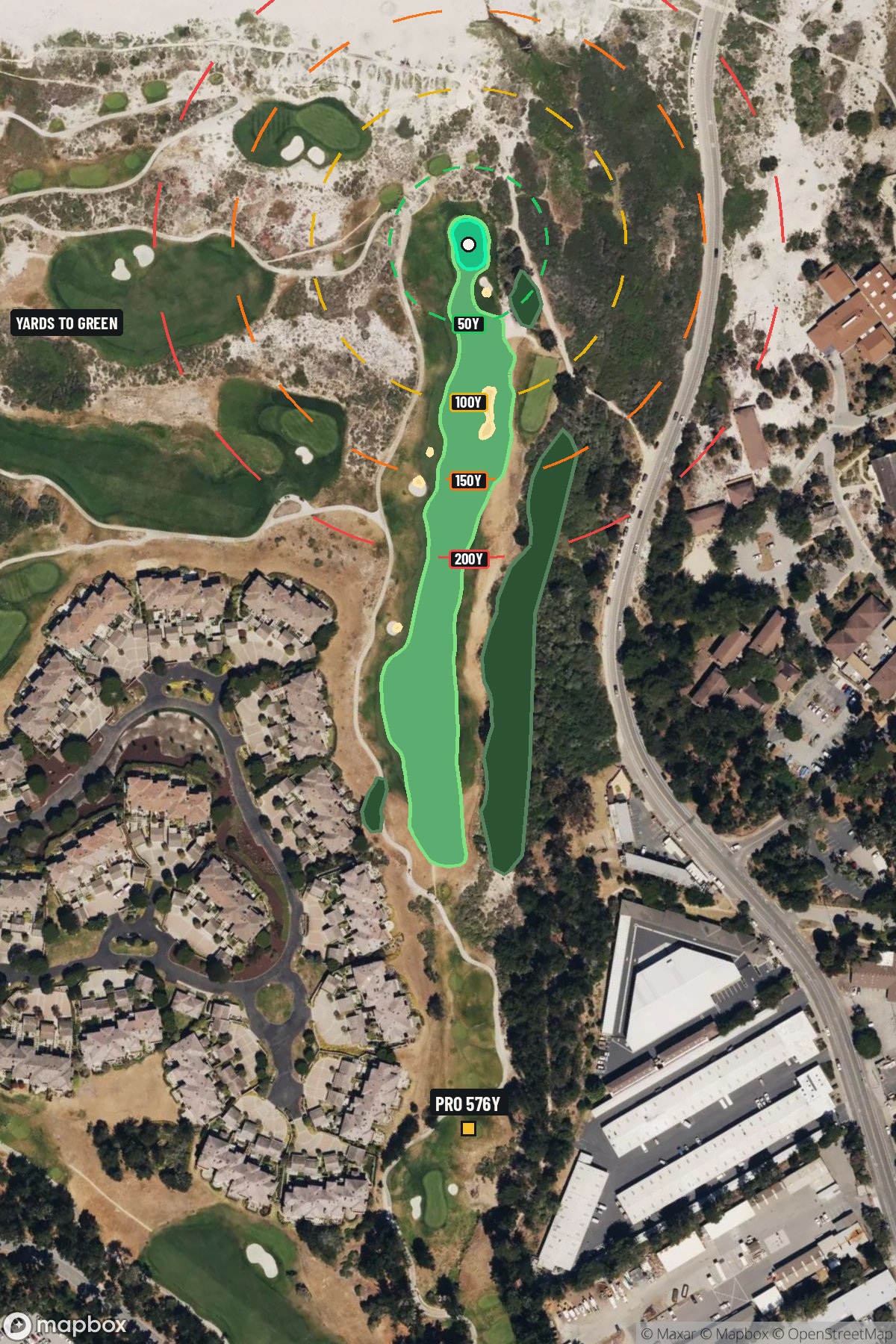 Hole 14 aerial at Links at Spanish Bay, The