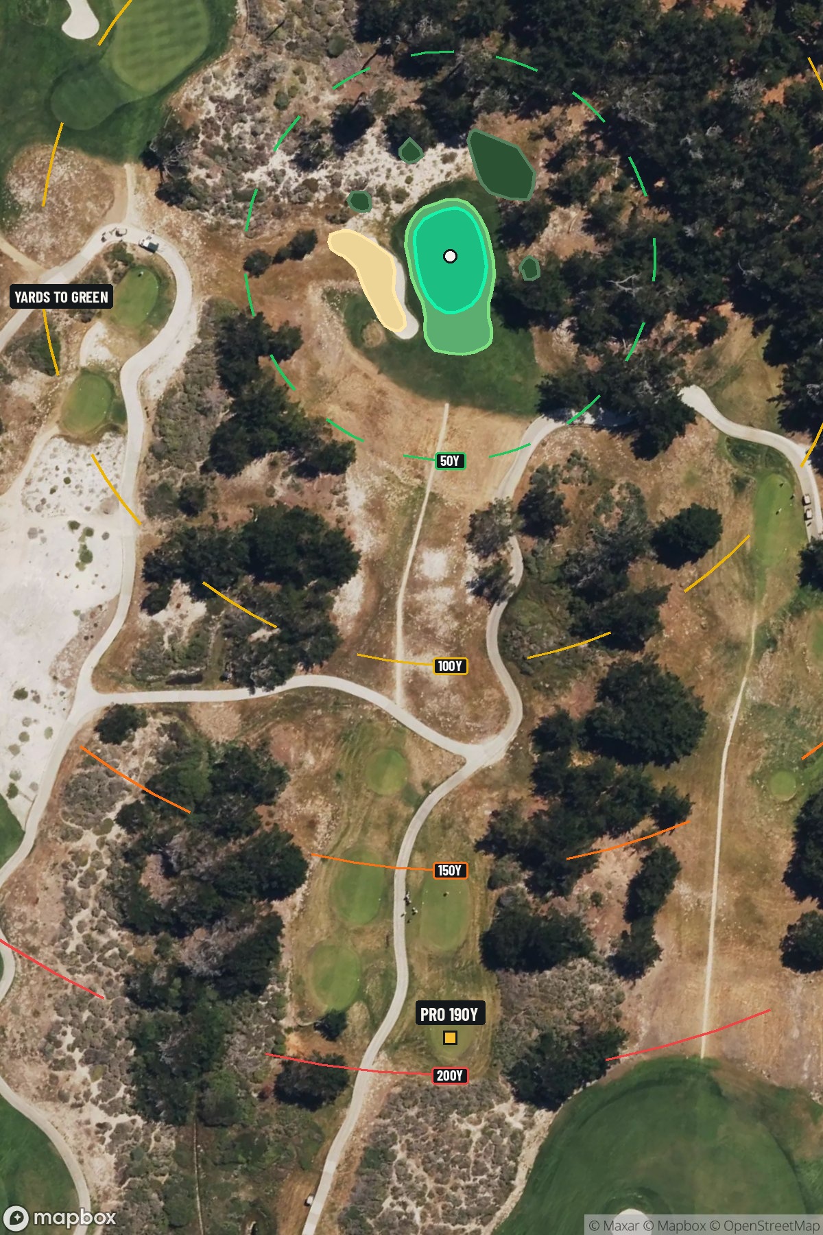 Hole 4 aerial at Links at Spanish Bay, The