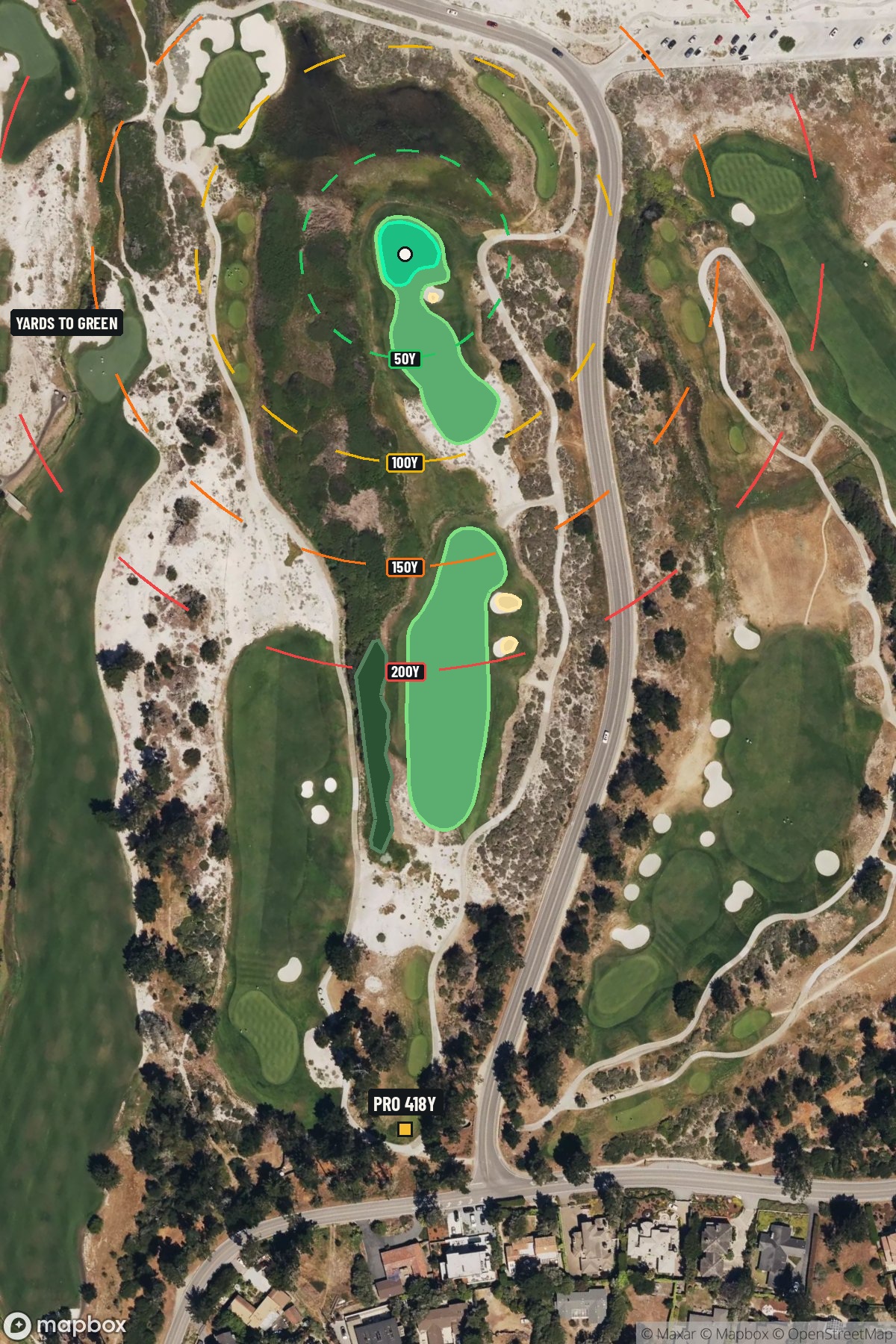 Hole 7 aerial at Links at Spanish Bay, The