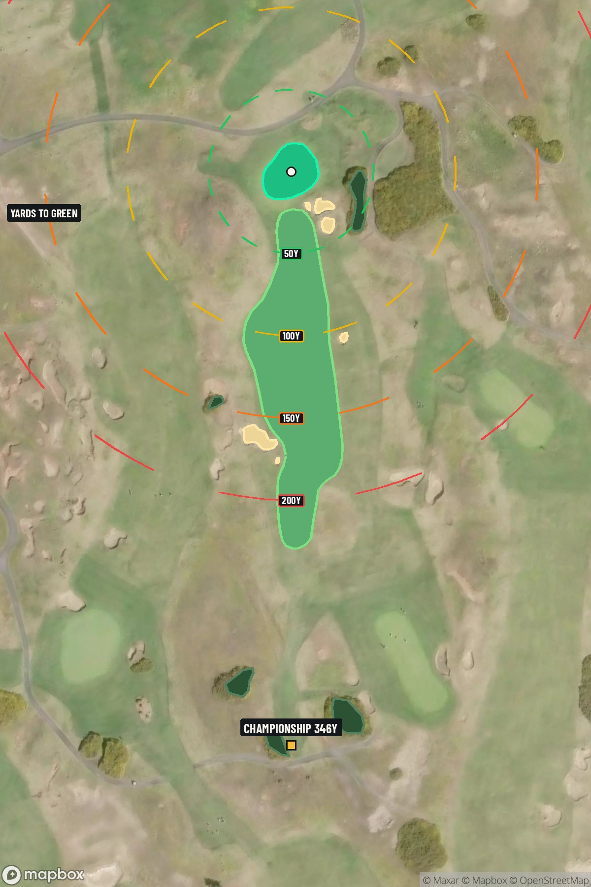 Hole 13 aerial at Bandon Dunes Resort (Old Macdonald Course)