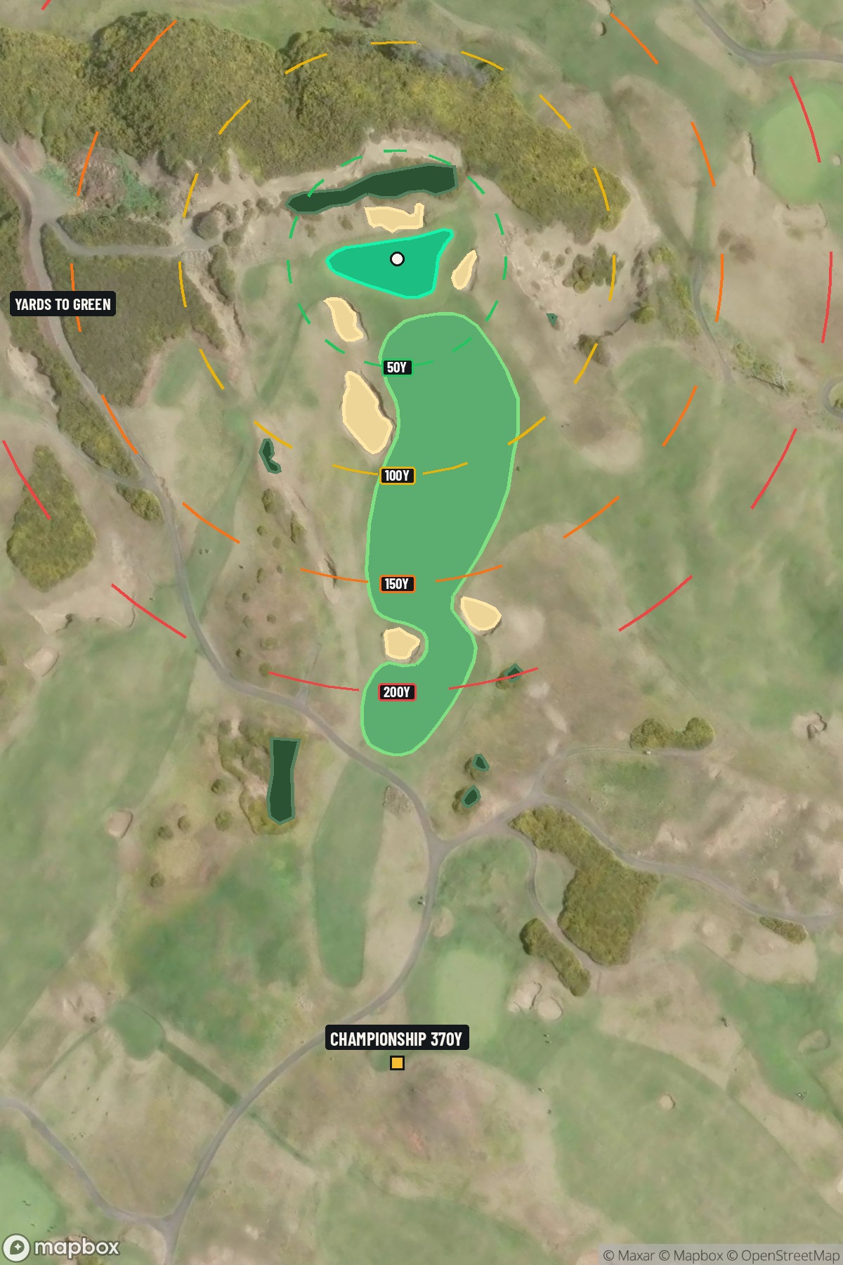 Hole 14 aerial at Bandon Dunes Resort (Old Macdonald Course)