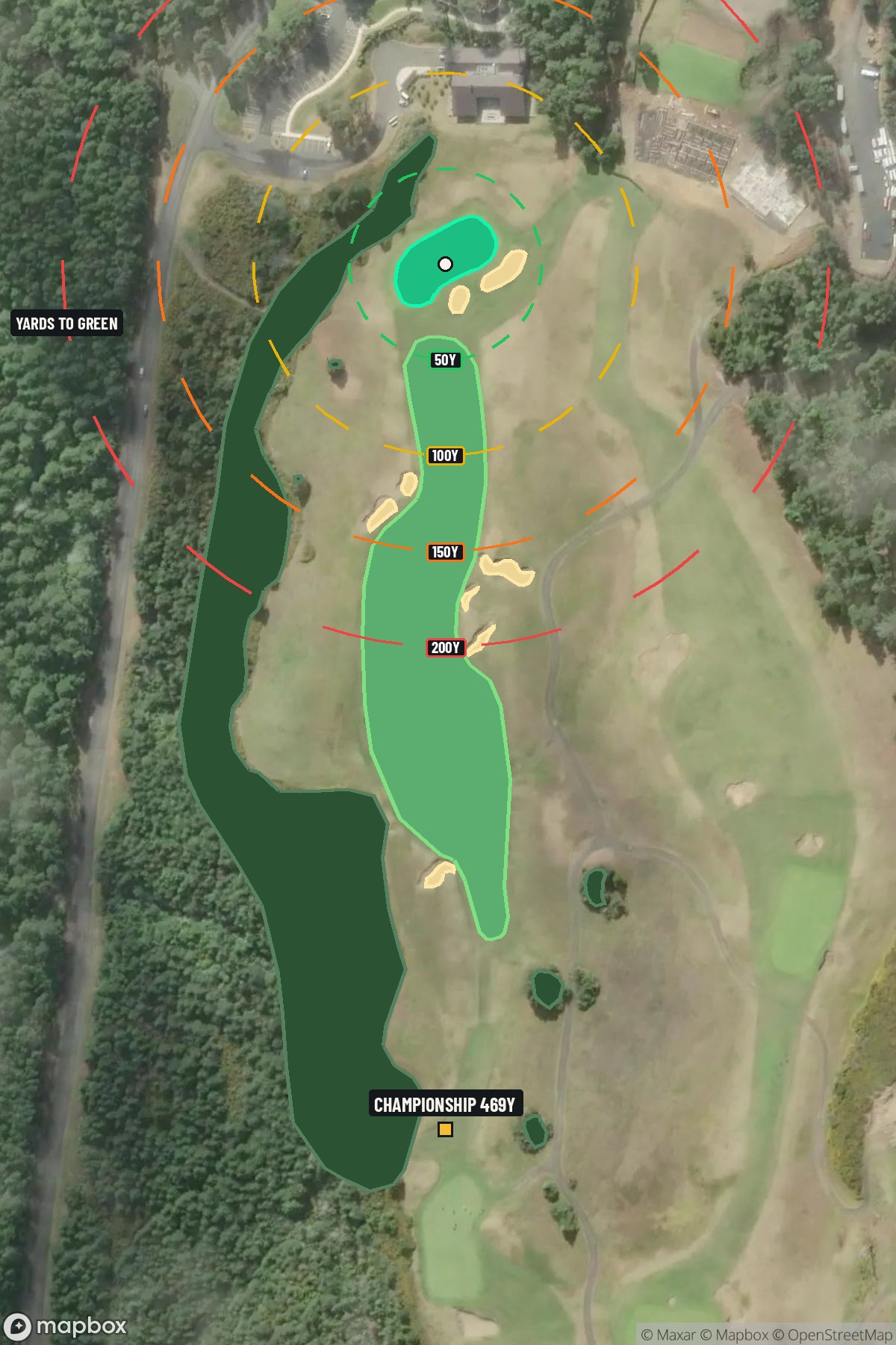 Hole 18 aerial at Bandon Dunes Resort (Old Macdonald Course)