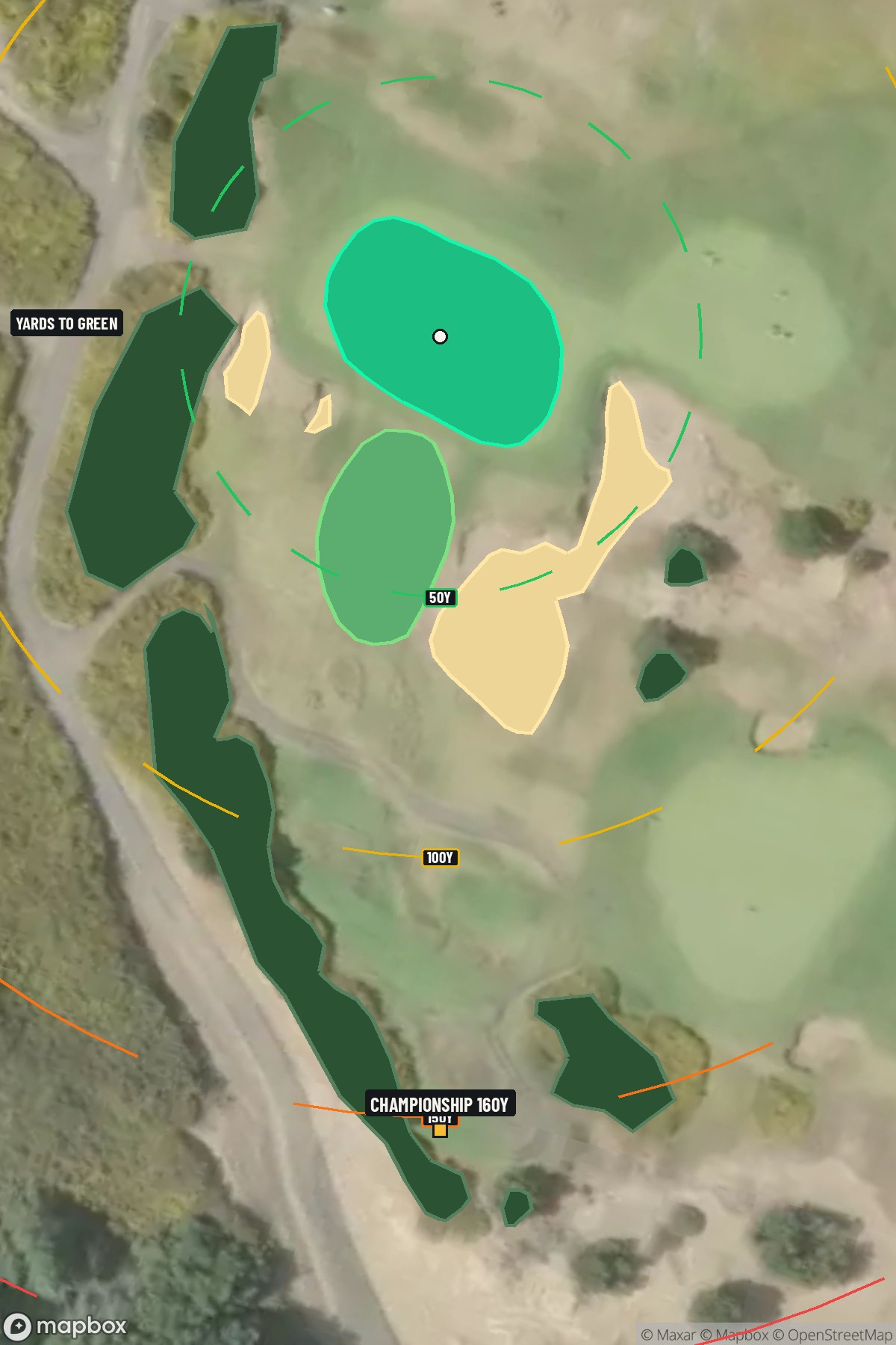 Hole 5 aerial at Bandon Dunes Resort (Old Macdonald Course)