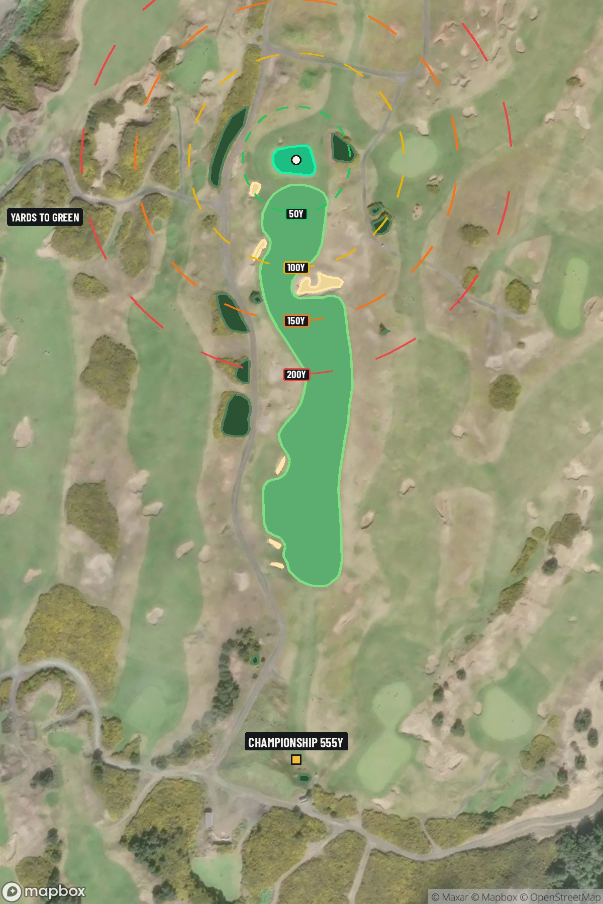 Hole 6 aerial at Bandon Dunes Resort (Old Macdonald Course)