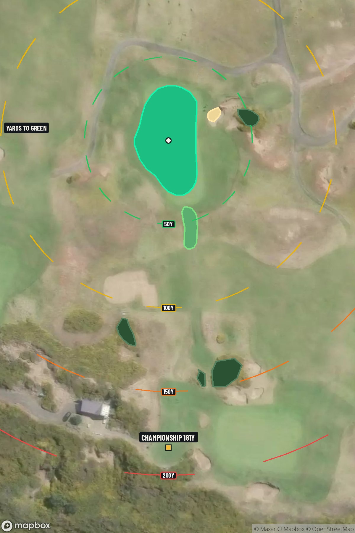 Hole 8 aerial at Bandon Dunes Resort (Old Macdonald Course)
