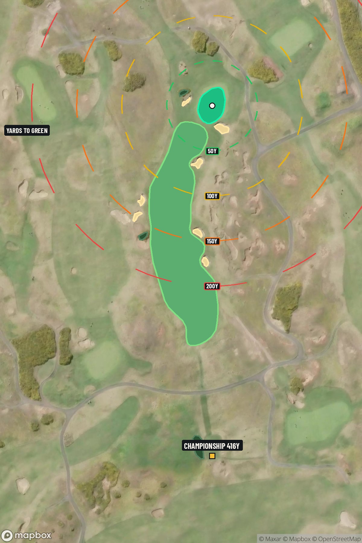 Hole 9 aerial at Bandon Dunes Resort (Old Macdonald Course)