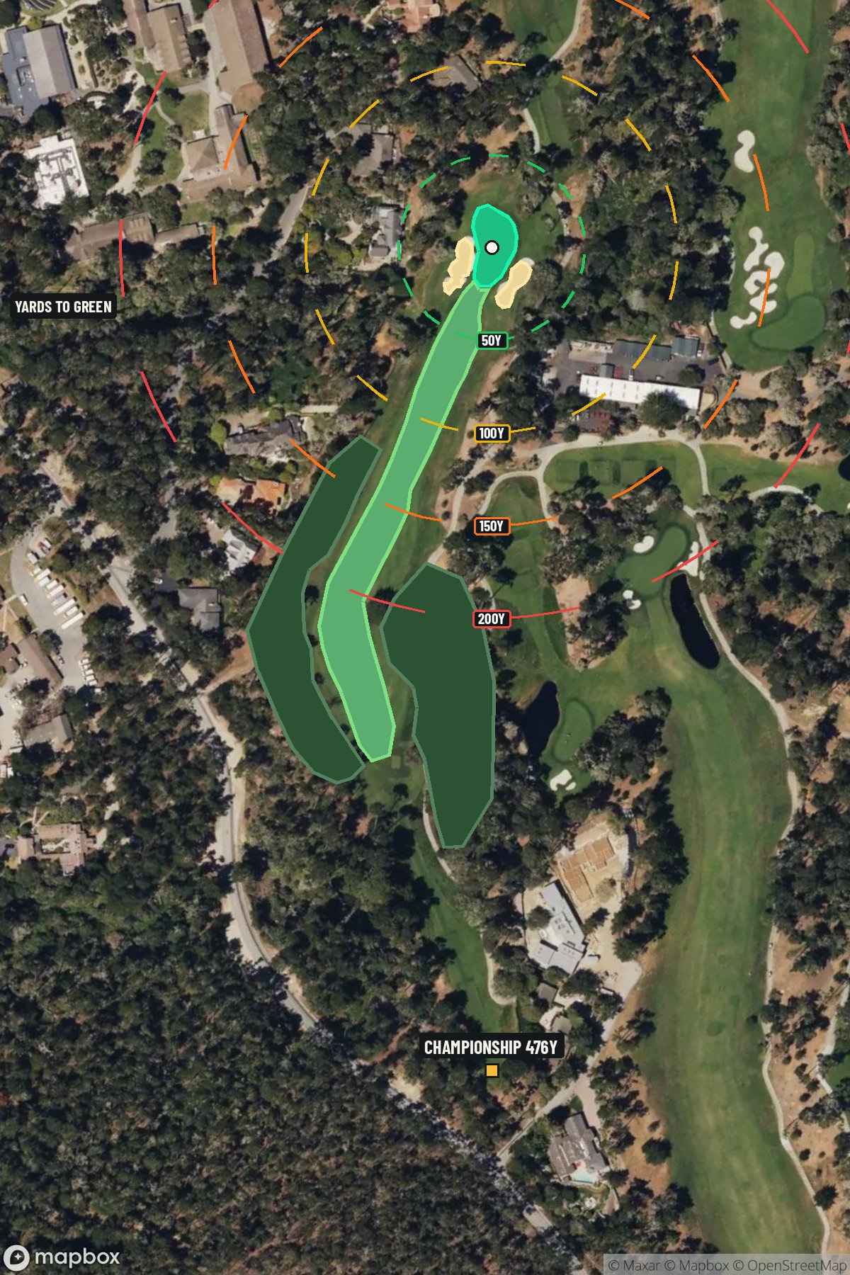 Hole 16 aerial at Spyglass Hill Golf Course