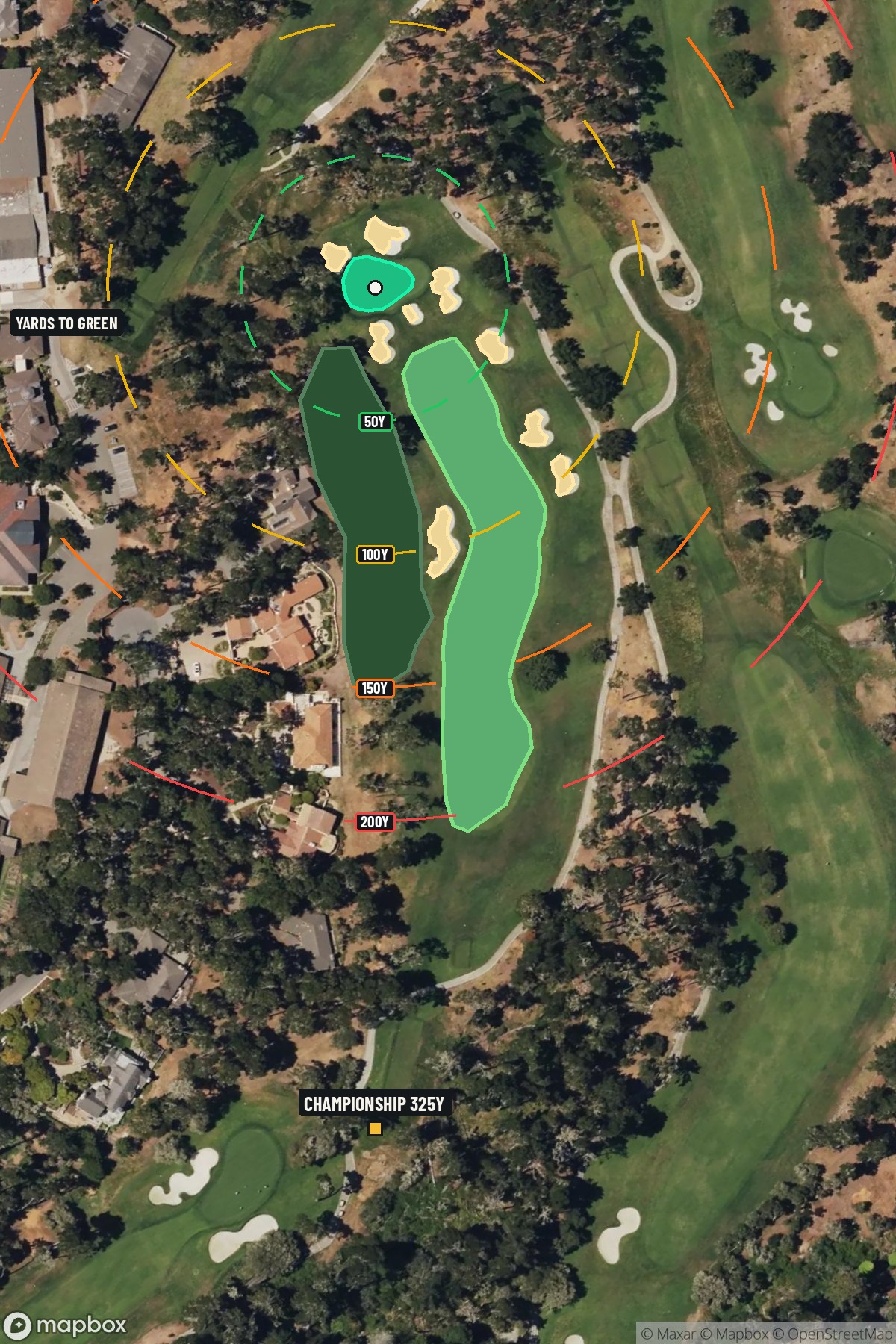 Hole 17 aerial at Spyglass Hill Golf Course