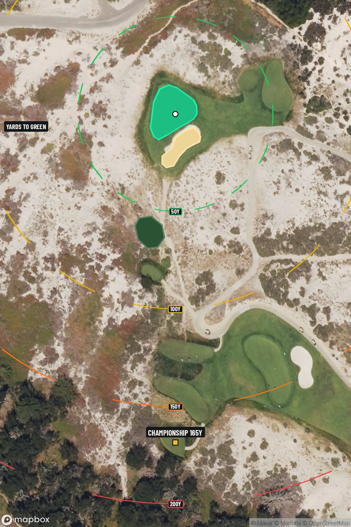 Hole 3 aerial at Spyglass Hill Golf Course