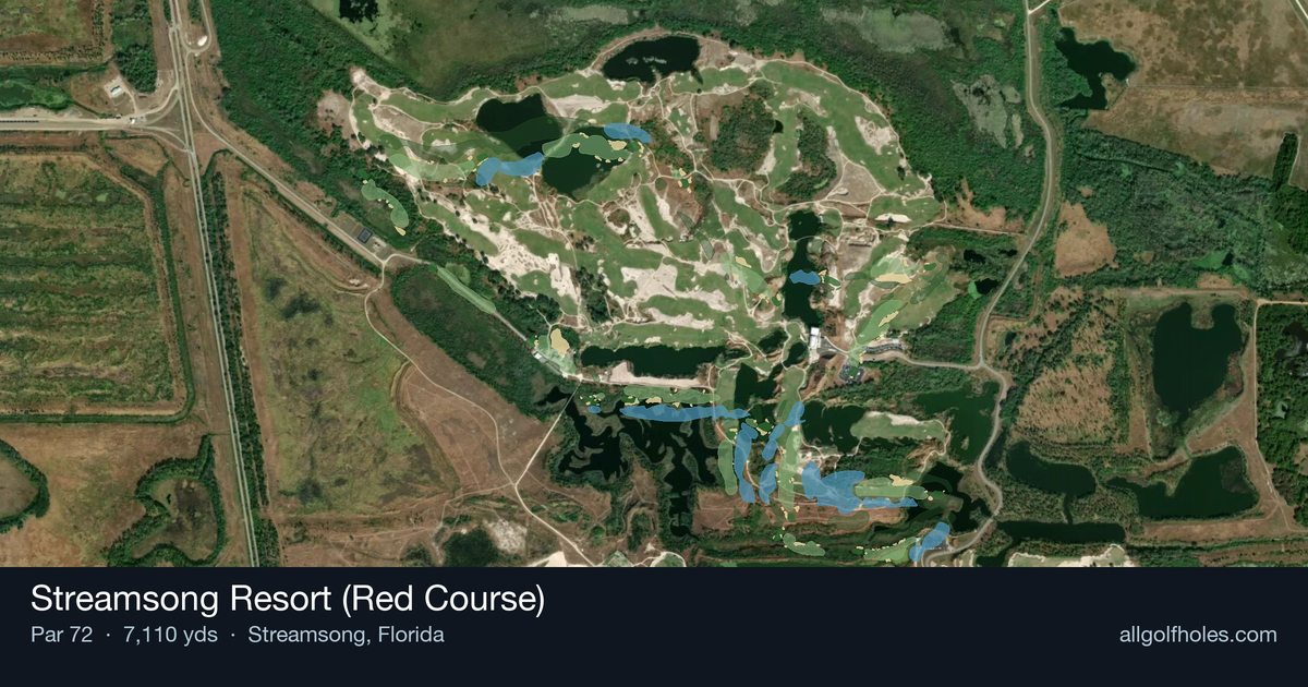 Streamsong Resort (Red Course) aerial view