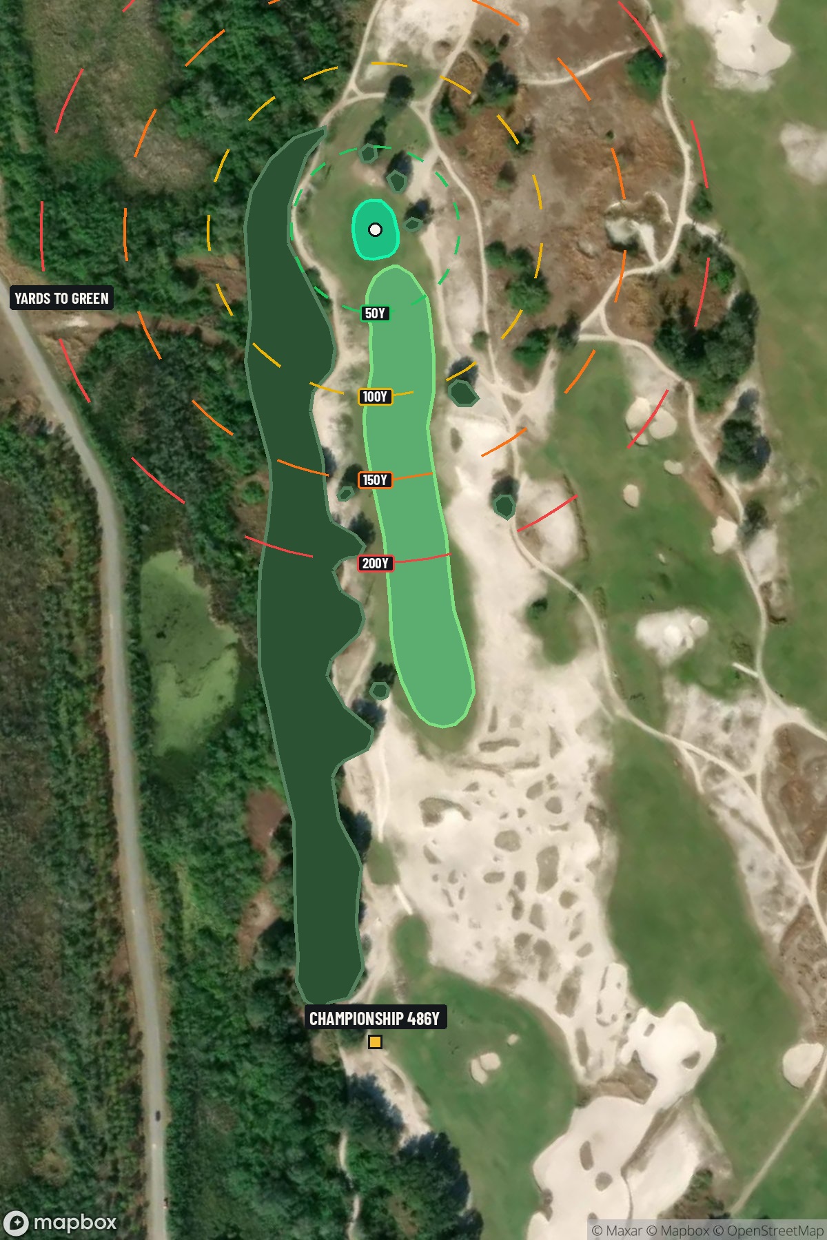 Hole 10 aerial at Streamsong Resort (Red Course)