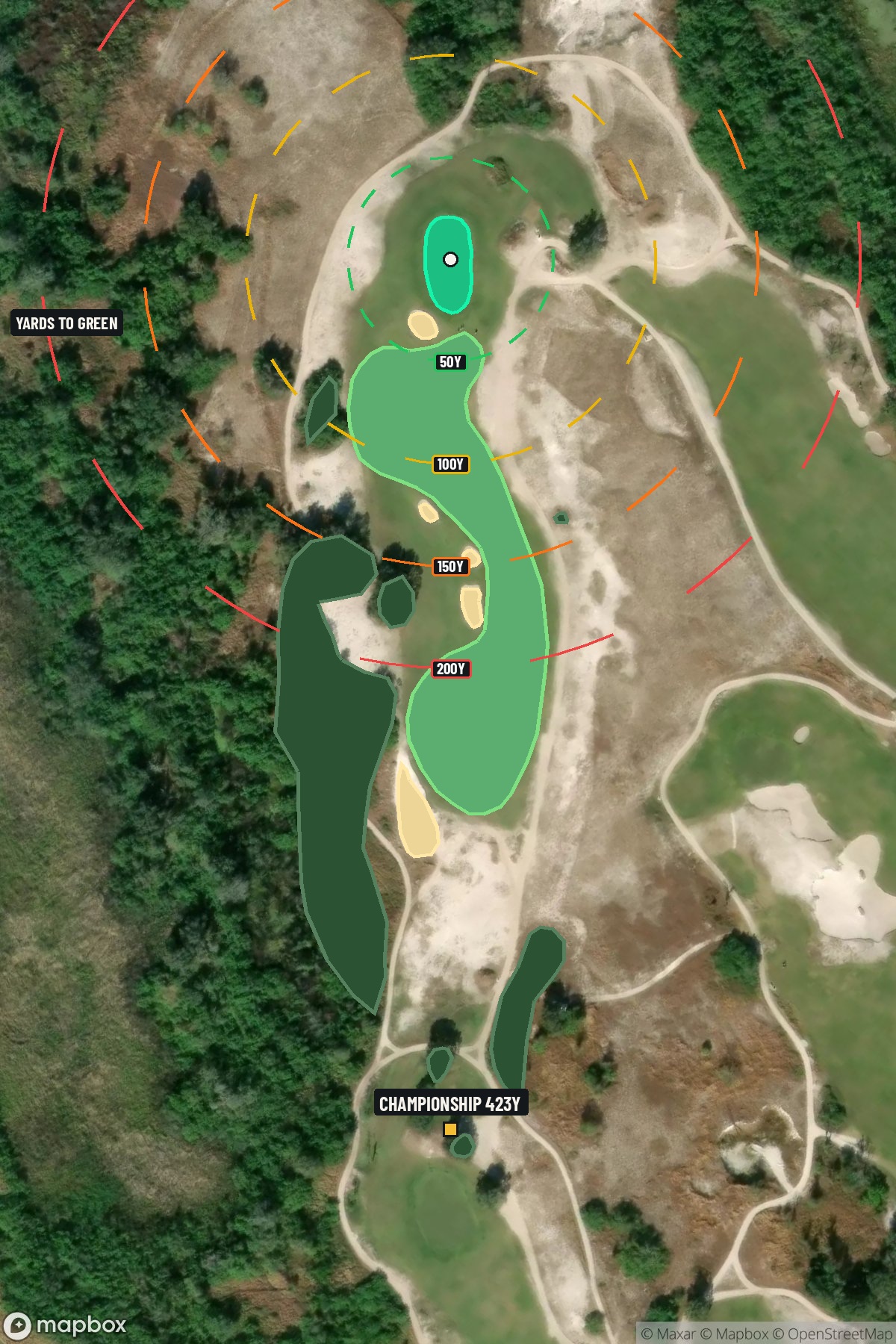 Hole 11 aerial at Streamsong Resort (Red Course)