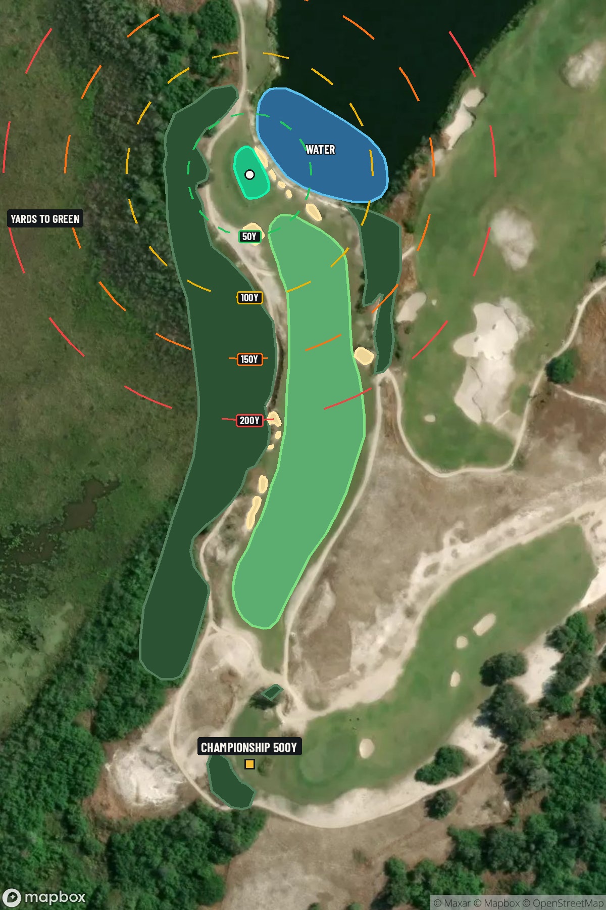 Hole 12 aerial at Streamsong Resort (Red Course)