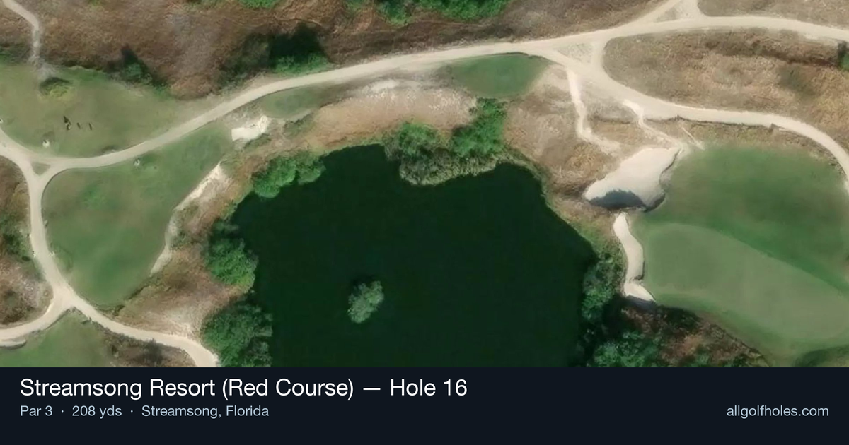 Hole 16 aerial at Streamsong Resort (Red Course)