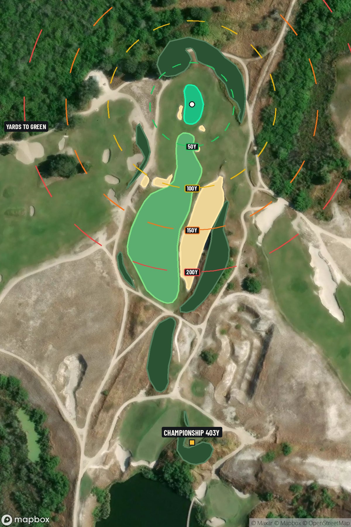 Hole 17 aerial at Streamsong Resort (Red Course)