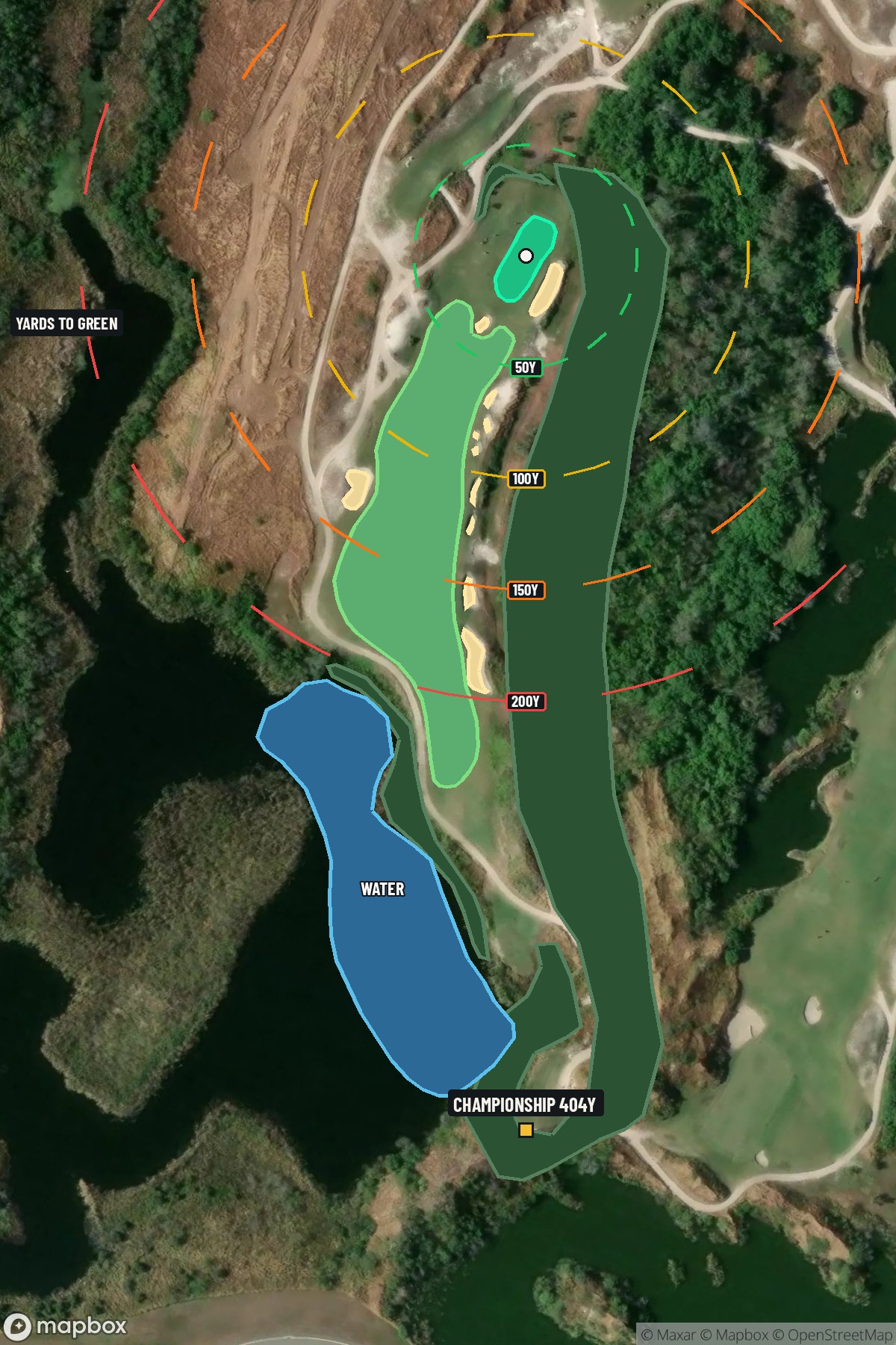 Hole 3 aerial at Streamsong Resort (Red Course)