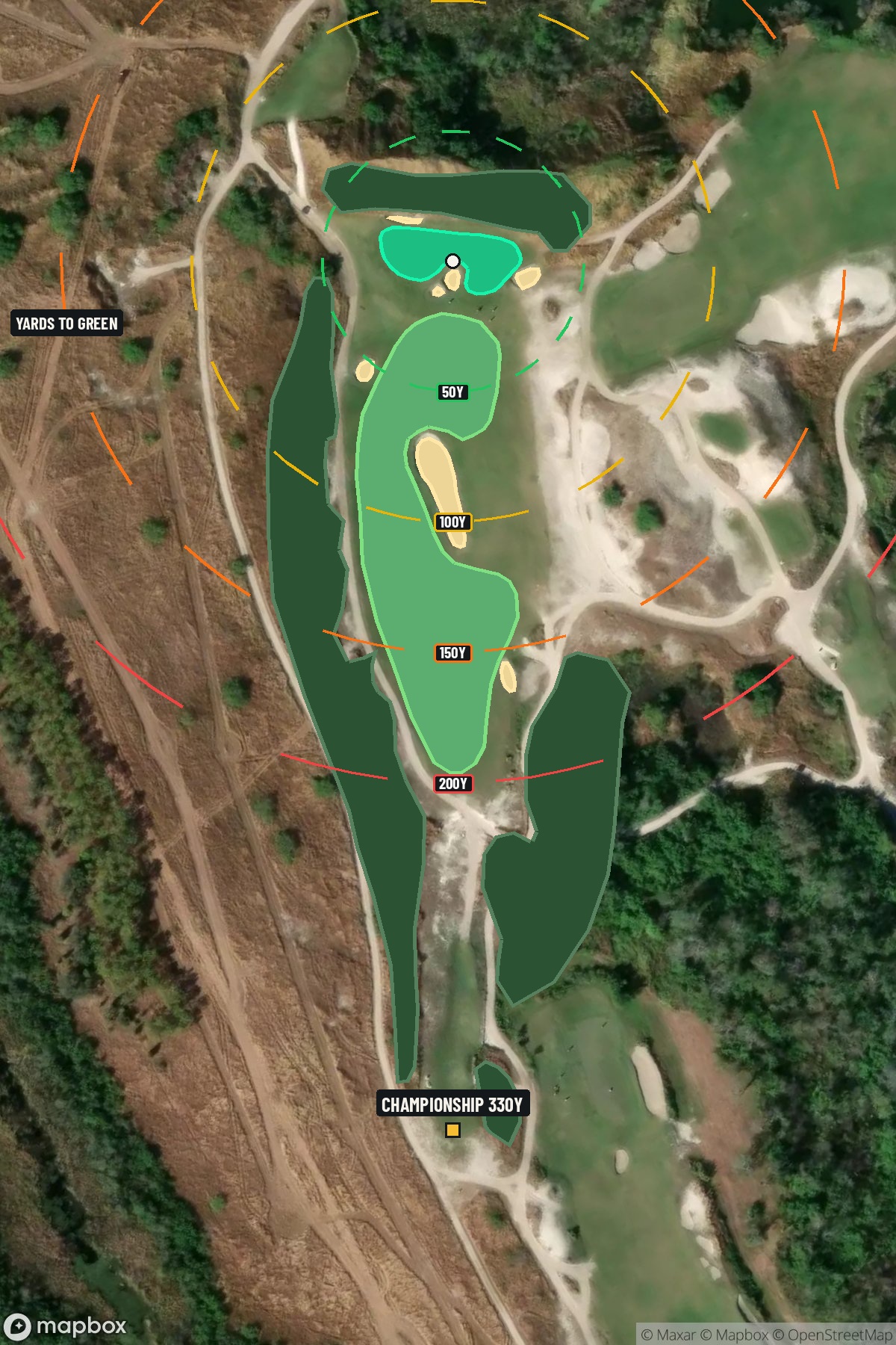 Hole 4 aerial at Streamsong Resort (Red Course)