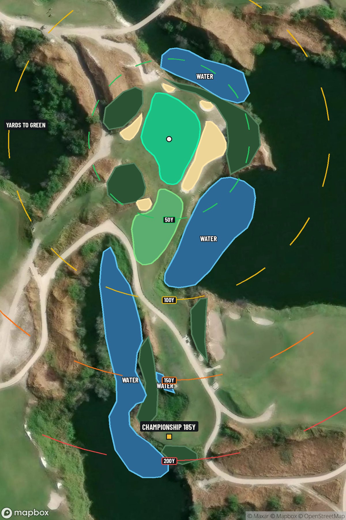 Hole 6 aerial at Streamsong Resort (Red Course)