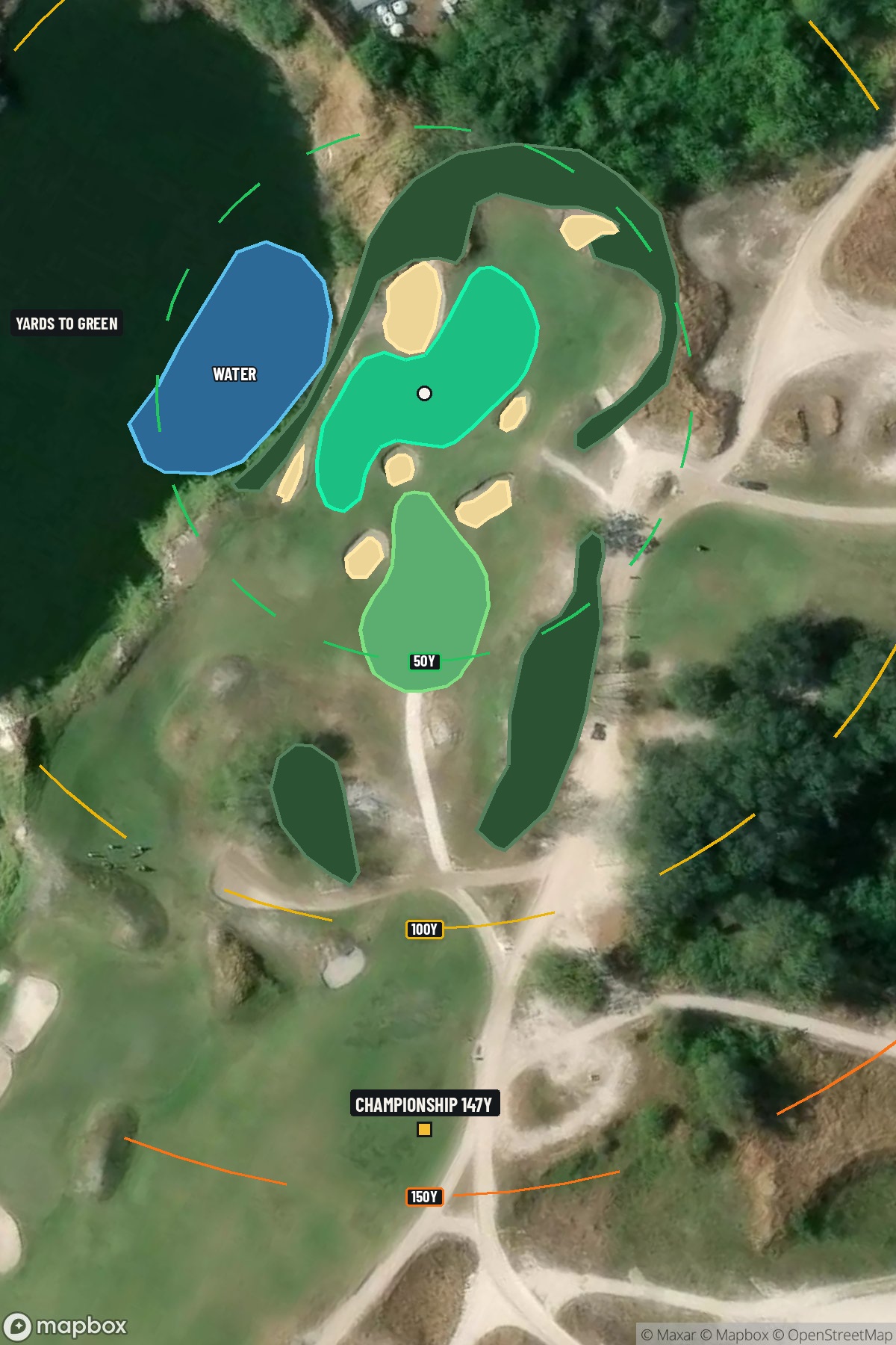Hole 8 aerial at Streamsong Resort (Red Course)