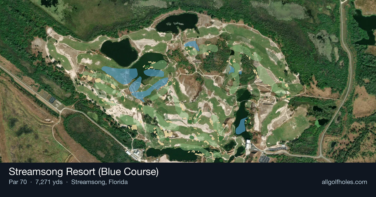 Streamsong Resort (Blue Course) aerial view
