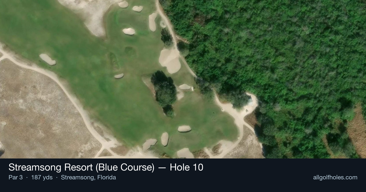 Hole 10 aerial at Streamsong Resort (Blue Course)