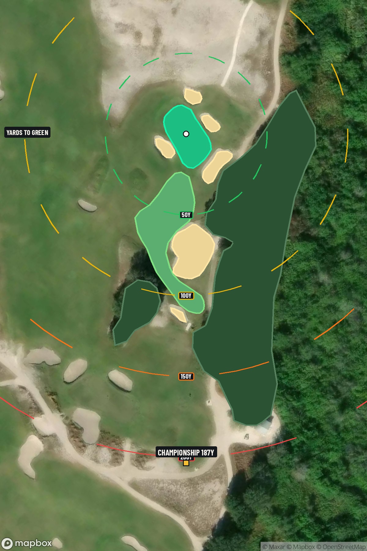 Hole 10 aerial at Streamsong Resort (Blue Course)
