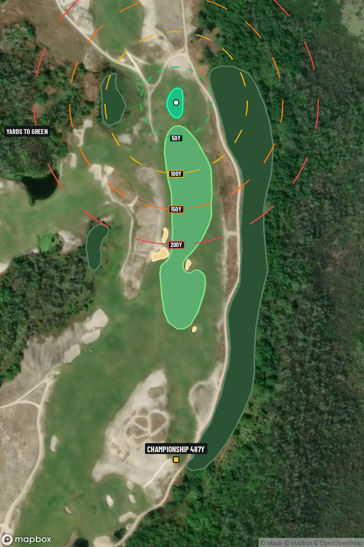Hole 11 aerial at Streamsong Resort (Blue Course)