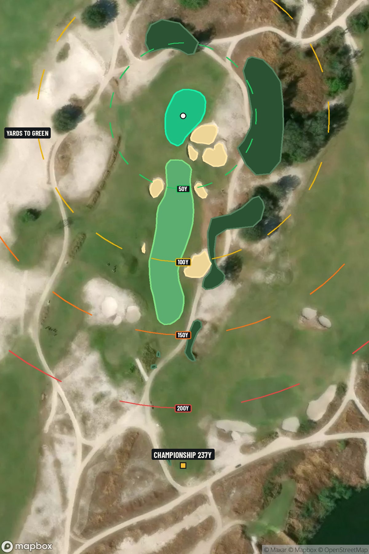 Hole 16 aerial at Streamsong Resort (Blue Course)