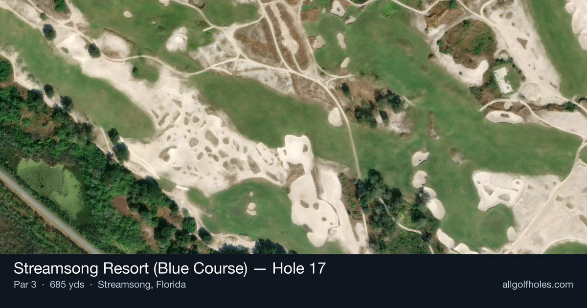 Hole 17 aerial at Streamsong Resort (Blue Course)