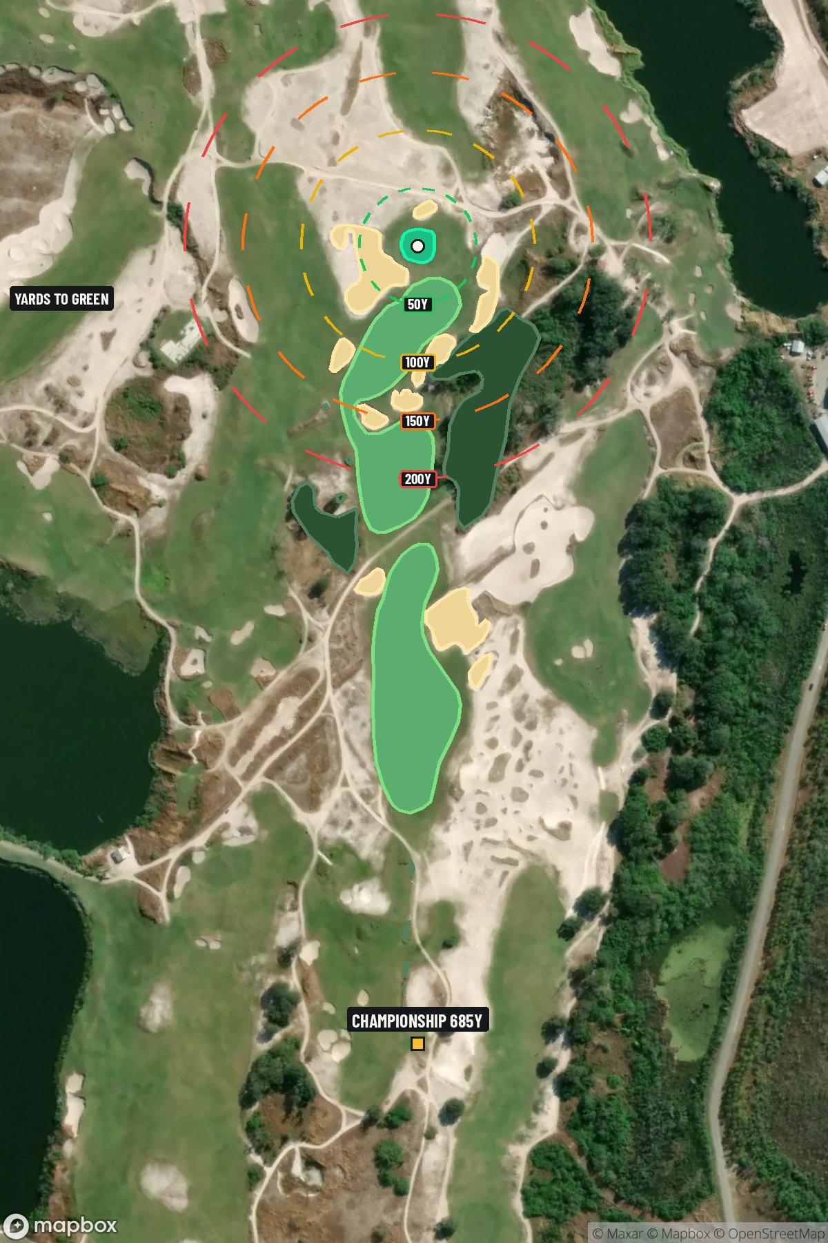 Hole 17 aerial at Streamsong Resort (Blue Course)