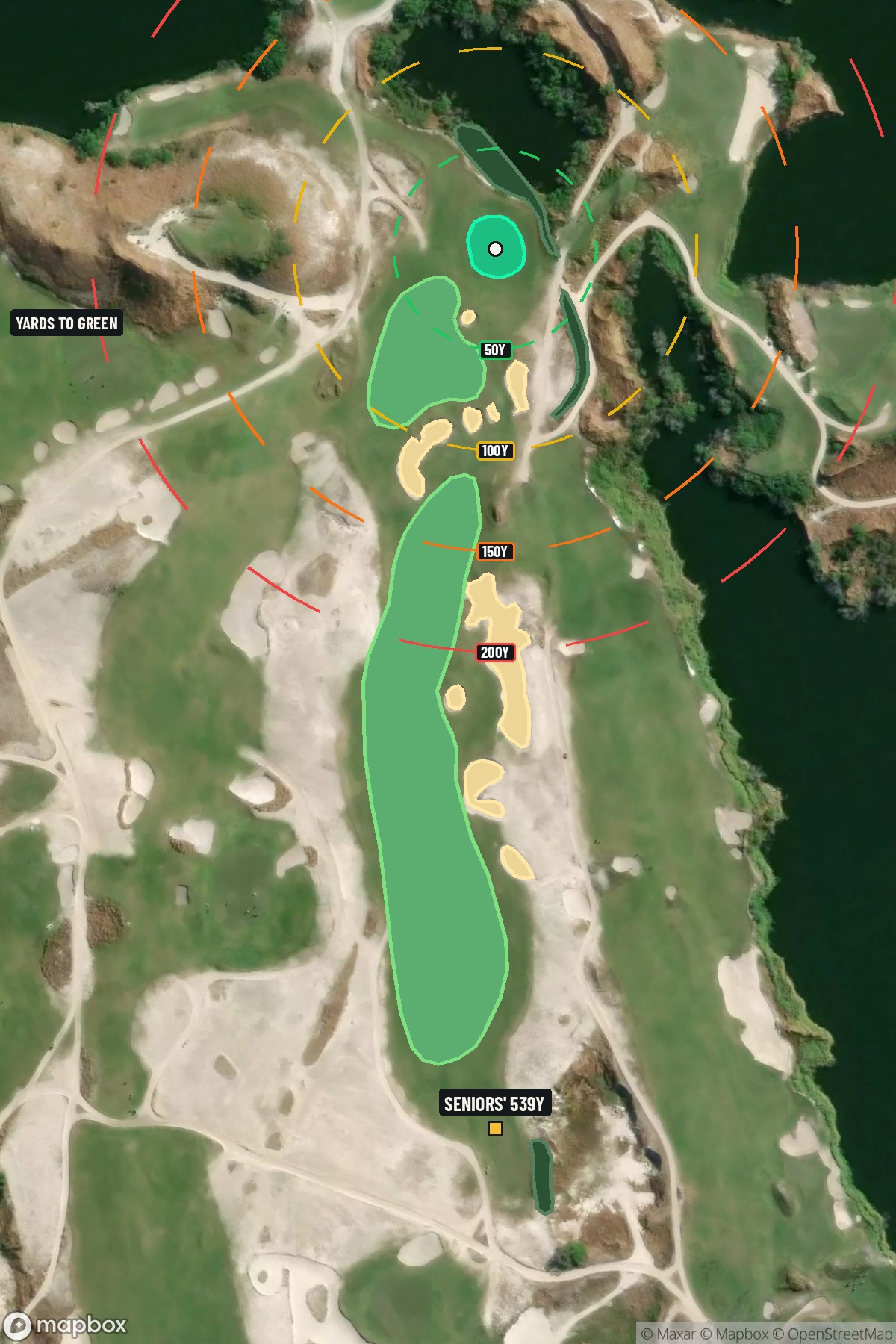 Hole 18 aerial at Streamsong Resort (Blue Course)