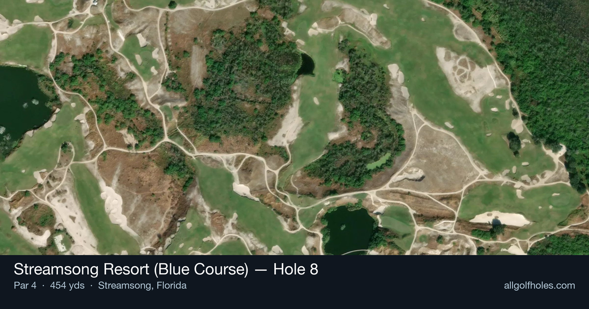Hole 8 aerial at Streamsong Resort (Blue Course)