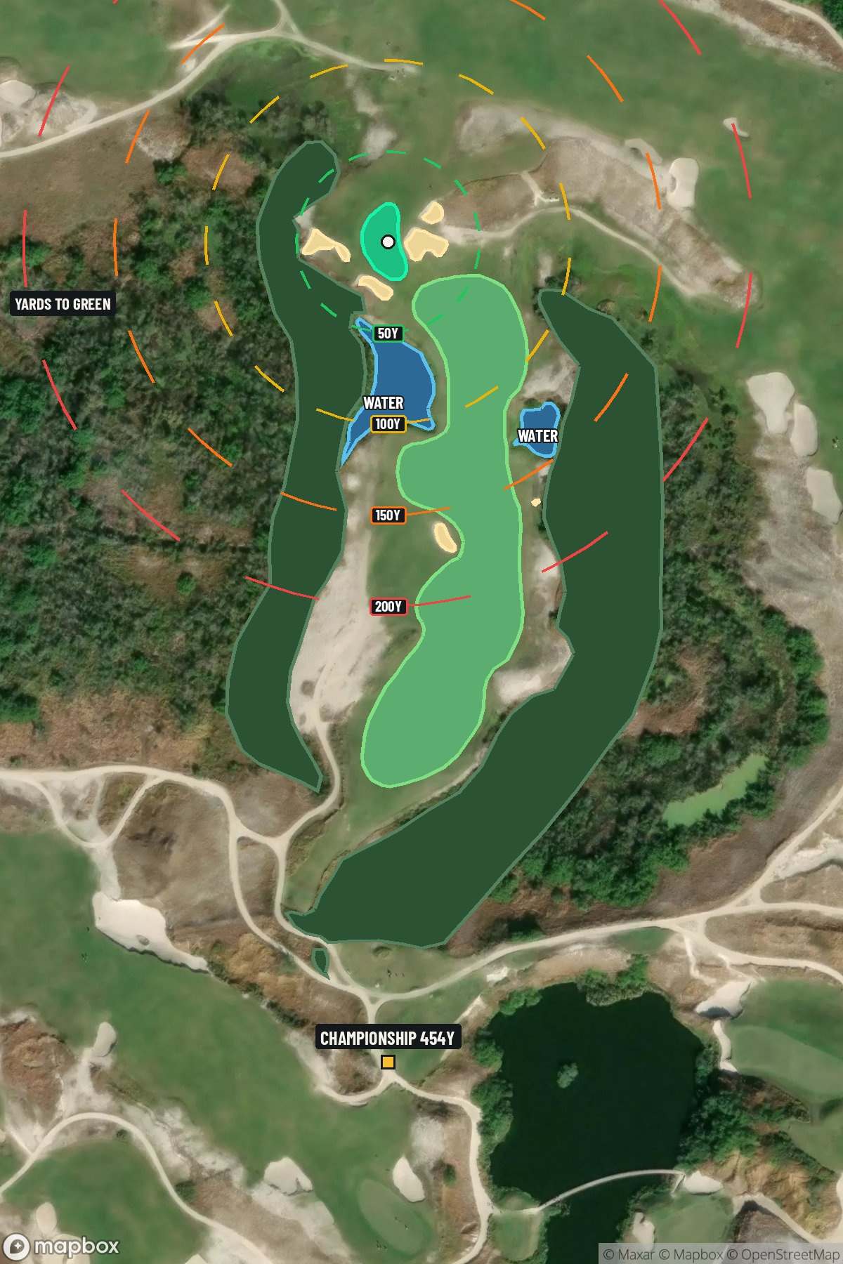 Hole 8 aerial at Streamsong Resort (Blue Course)