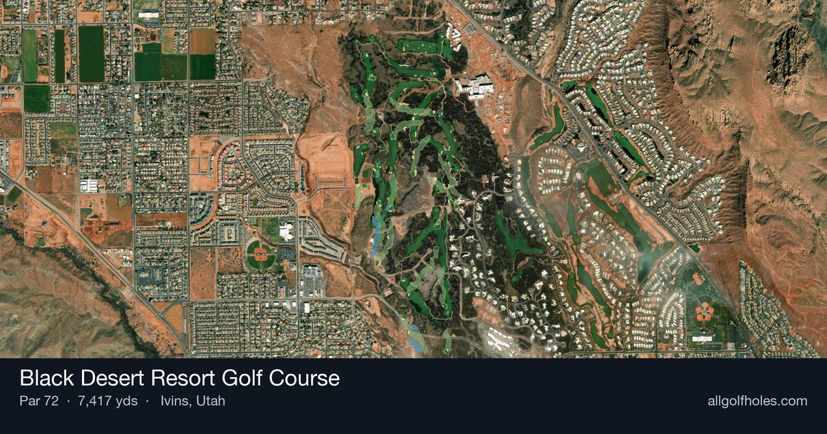 Black Desert Resort Golf Course aerial view