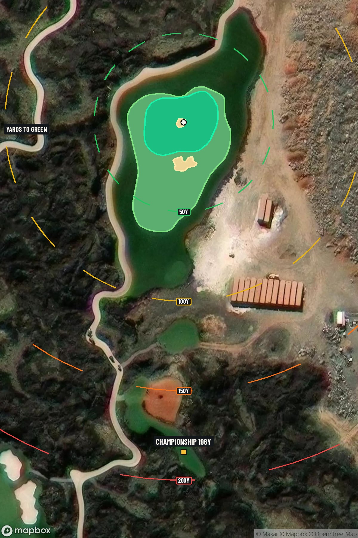 Hole 3 aerial at Black Desert Resort Golf Course