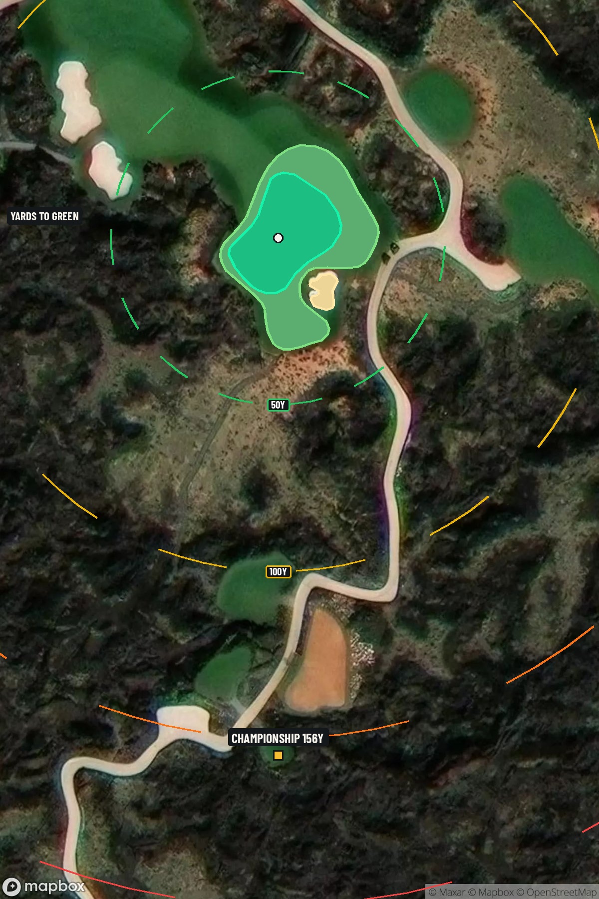 Hole 8 aerial at Black Desert Resort Golf Course