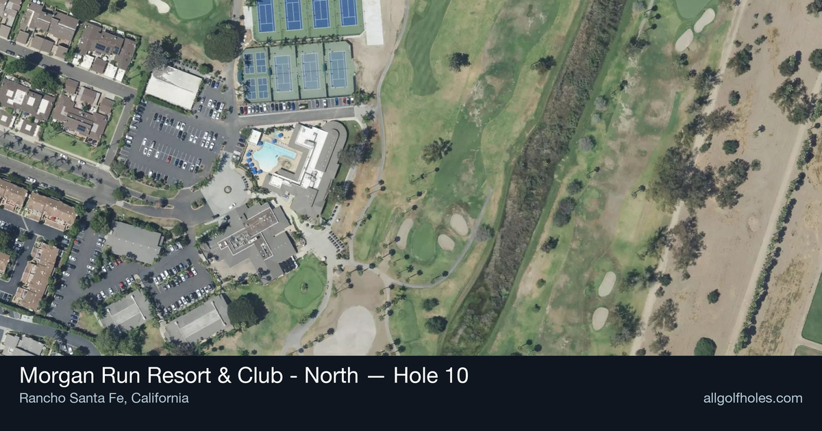 Hole 10 aerial at Morgan Run Resort & Club - North