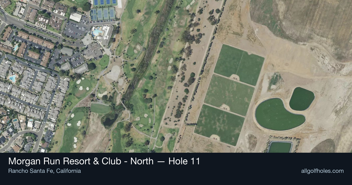 Hole 11 aerial at Morgan Run Resort & Club - North