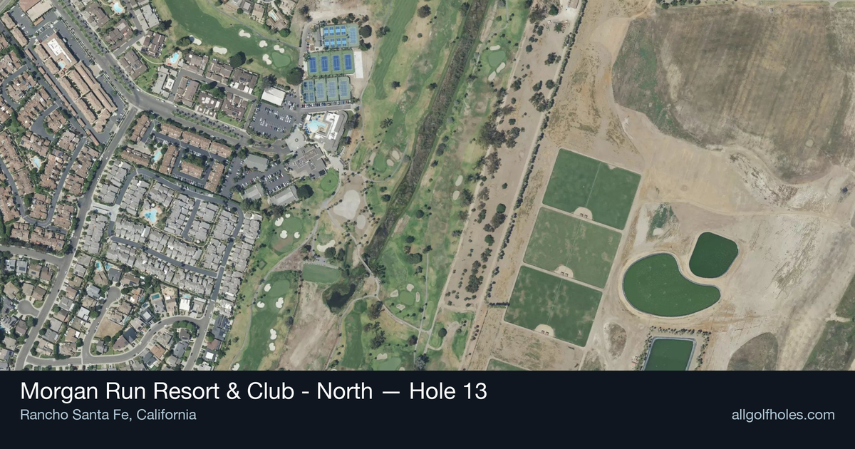 Hole 13 aerial at Morgan Run Resort & Club - North