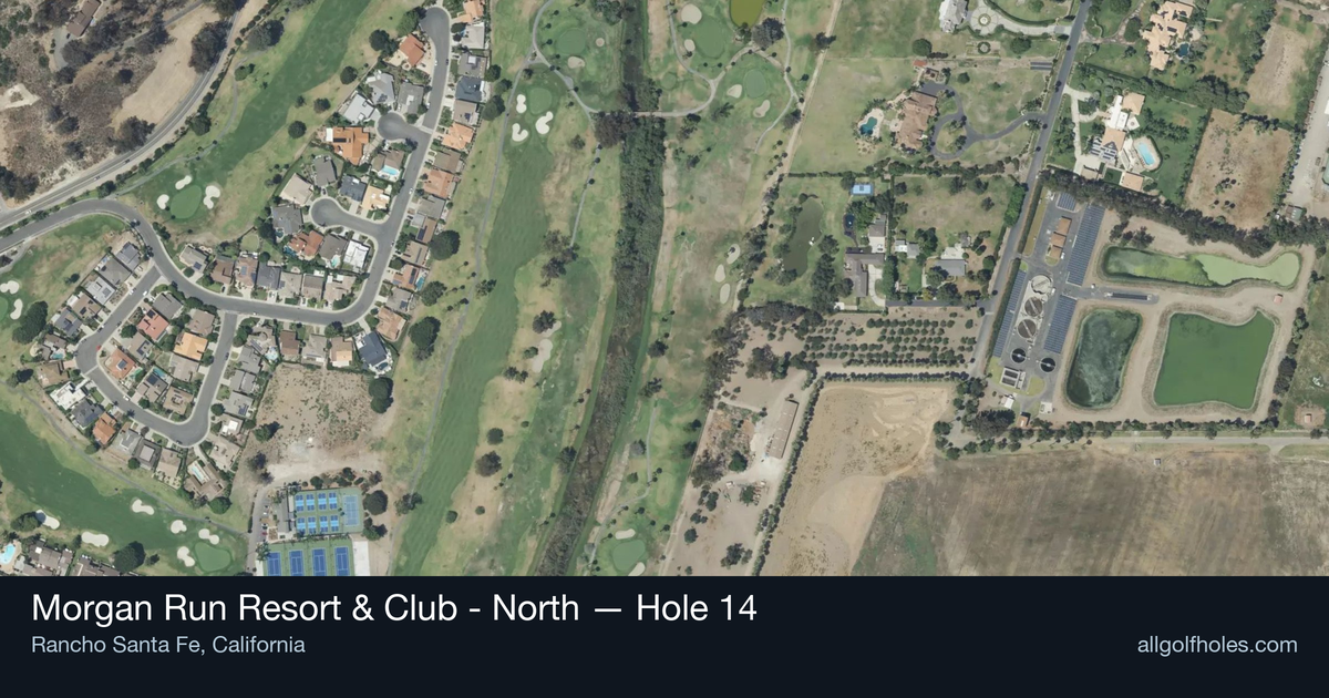 Hole 14 aerial at Morgan Run Resort & Club - North