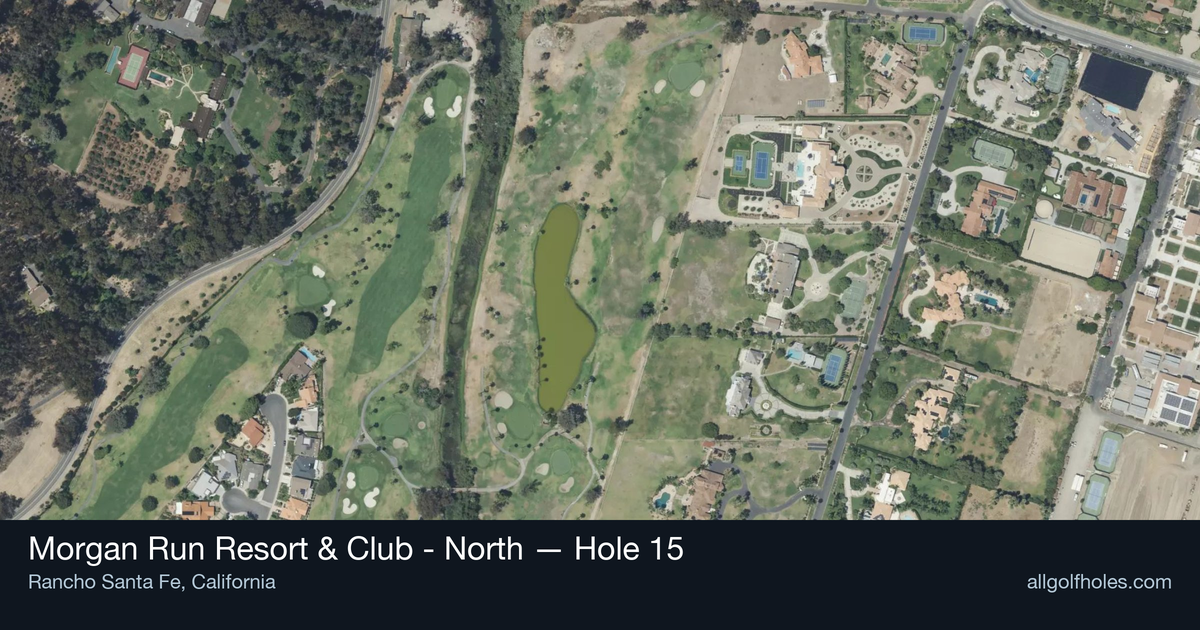 Hole 15 aerial at Morgan Run Resort & Club - North