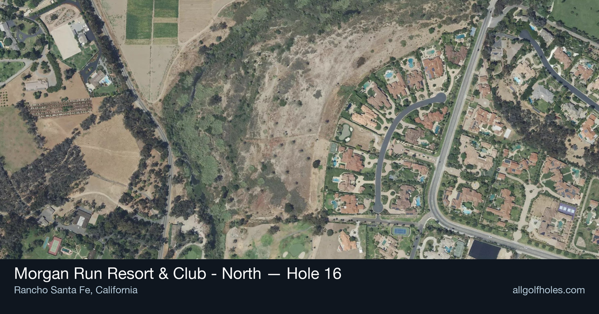 Hole 16 aerial at Morgan Run Resort & Club - North