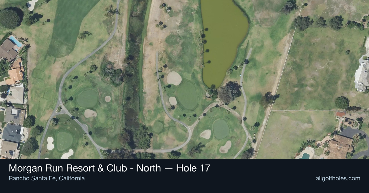 Hole 17 aerial at Morgan Run Resort & Club - North