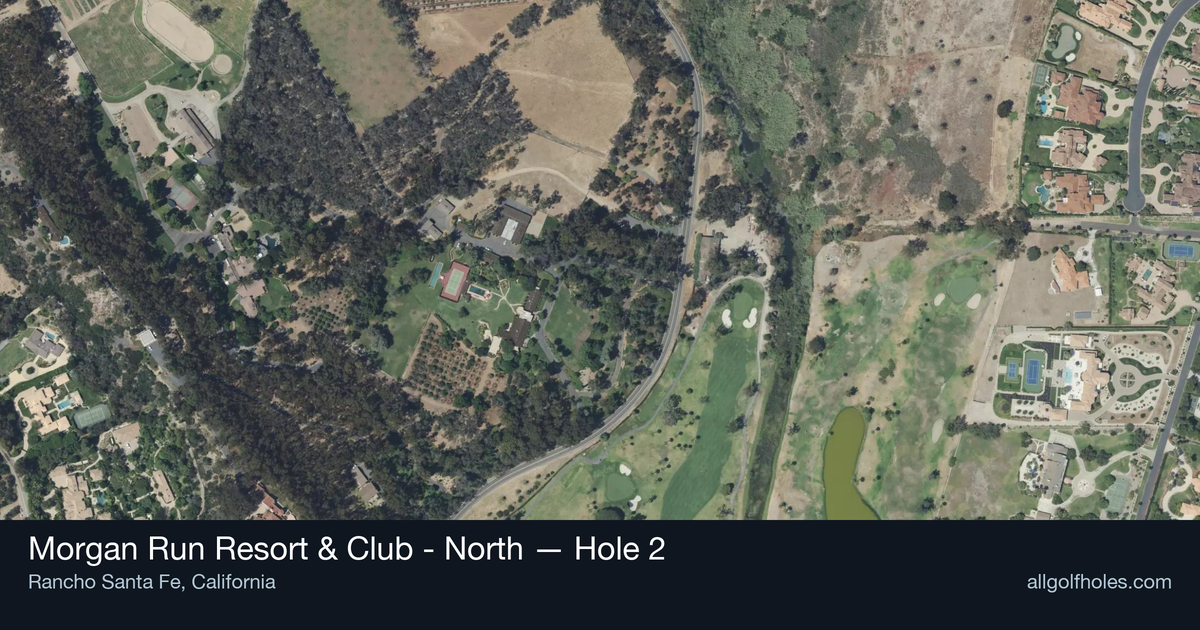 Hole 2 aerial at Morgan Run Resort & Club - North