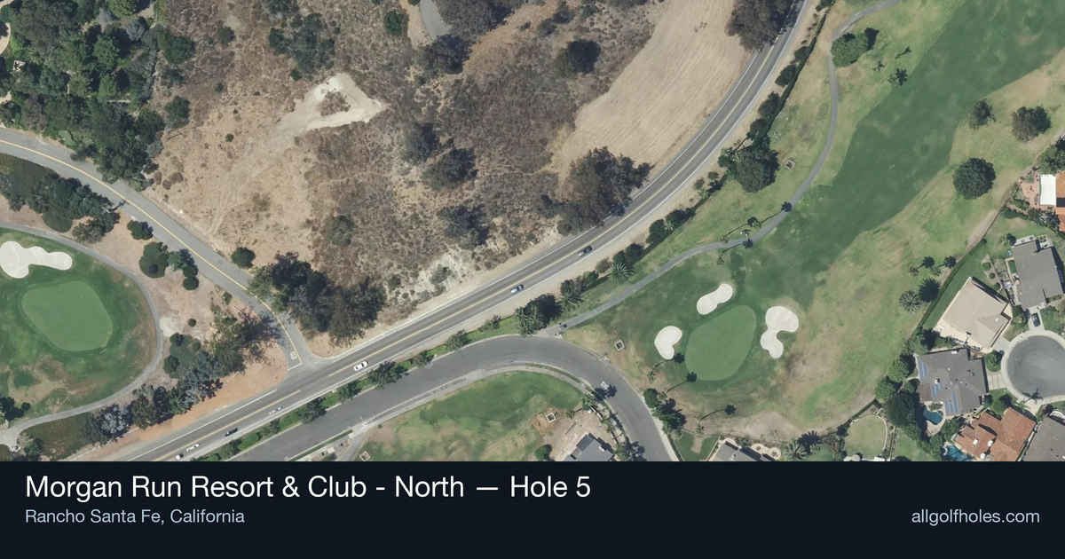 Hole 5 aerial at Morgan Run Resort & Club - North