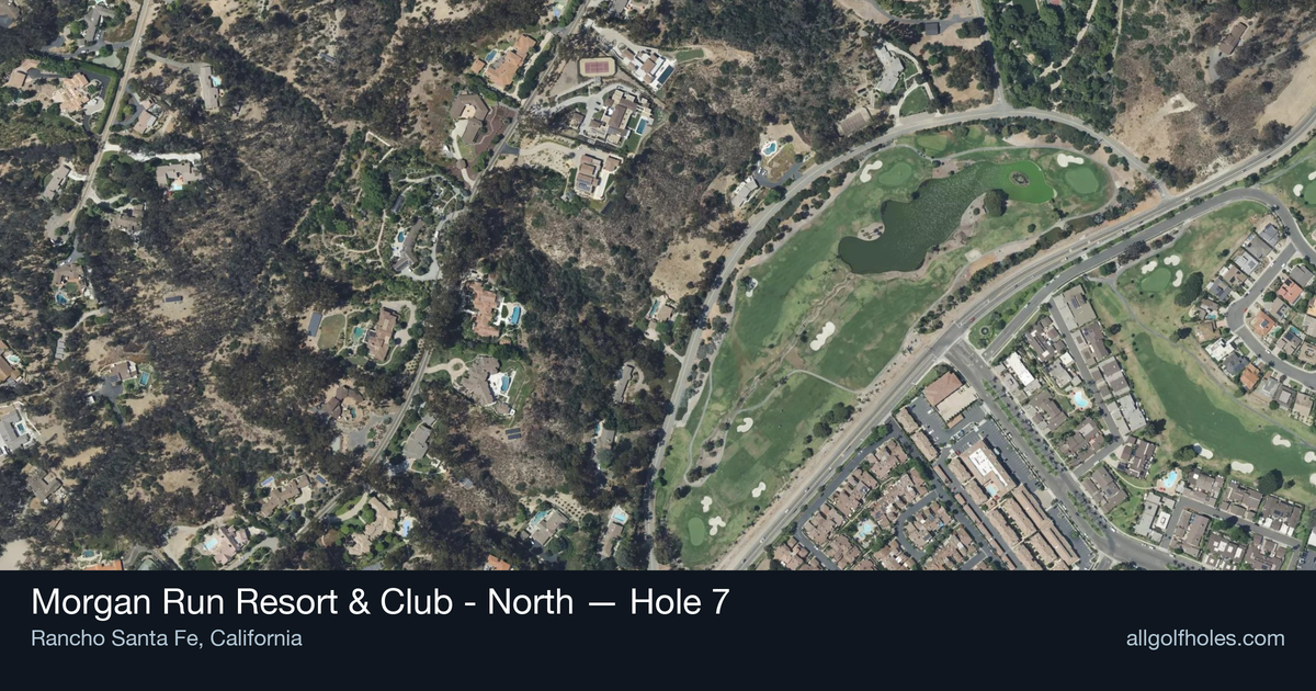 Hole 7 aerial at Morgan Run Resort & Club - North