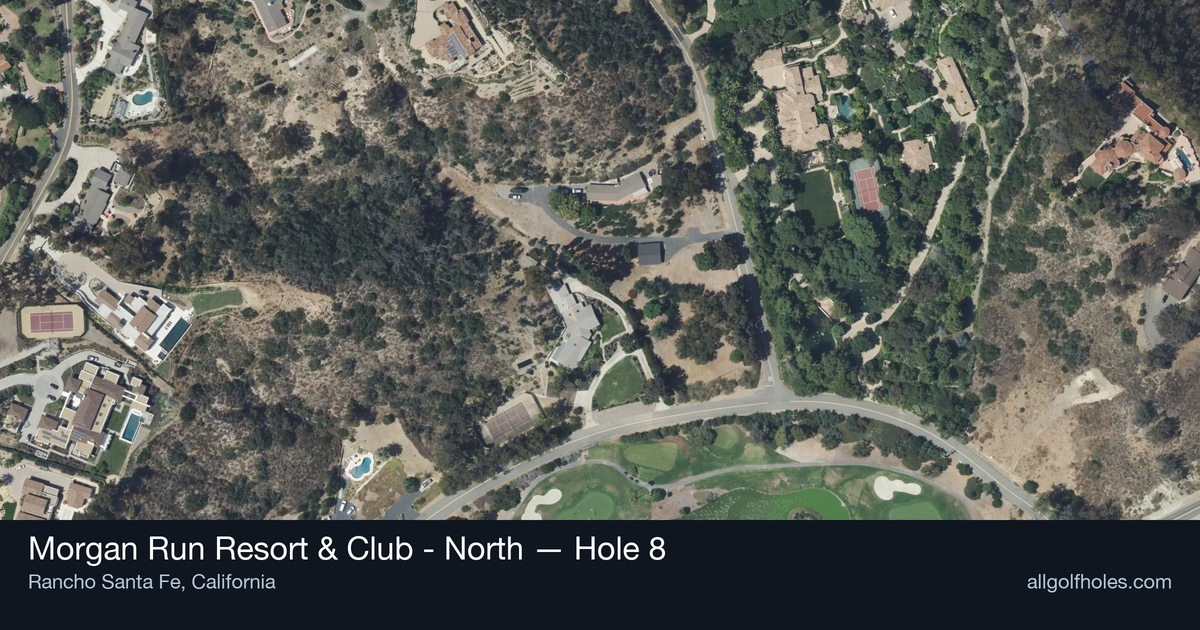 Hole 8 aerial at Morgan Run Resort & Club - North